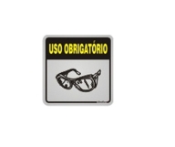 Placa Uso Obrigatório de Óculos